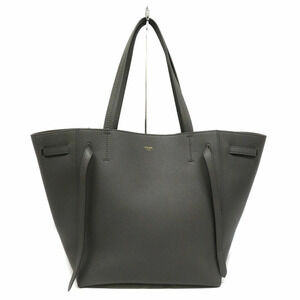 Celine Cabas Phantom Calskin Leather Shoulder Bag Black